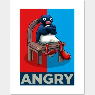 Angry Pinguin Meme Posters and Art